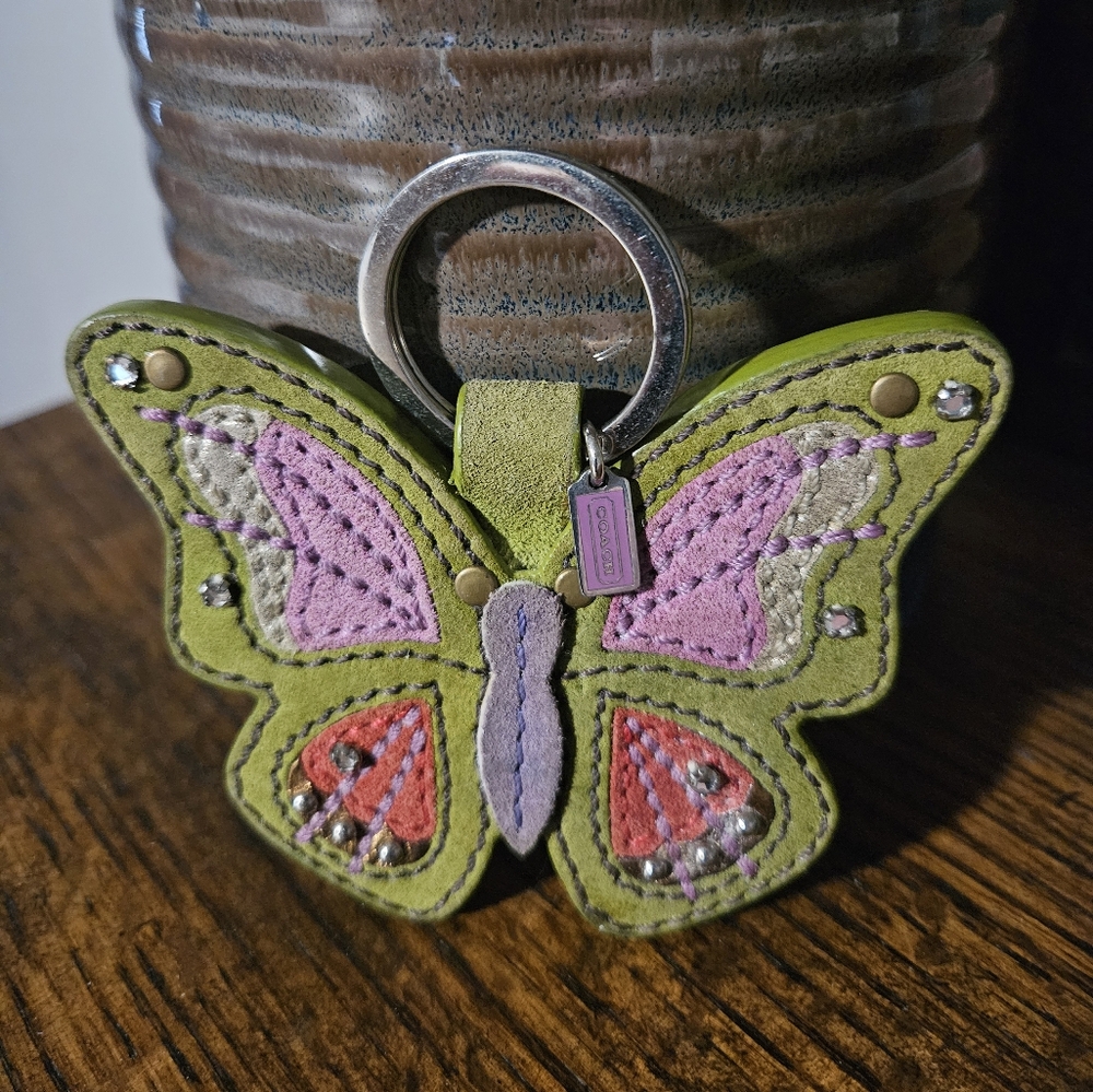 Coach Butterfly Keychain